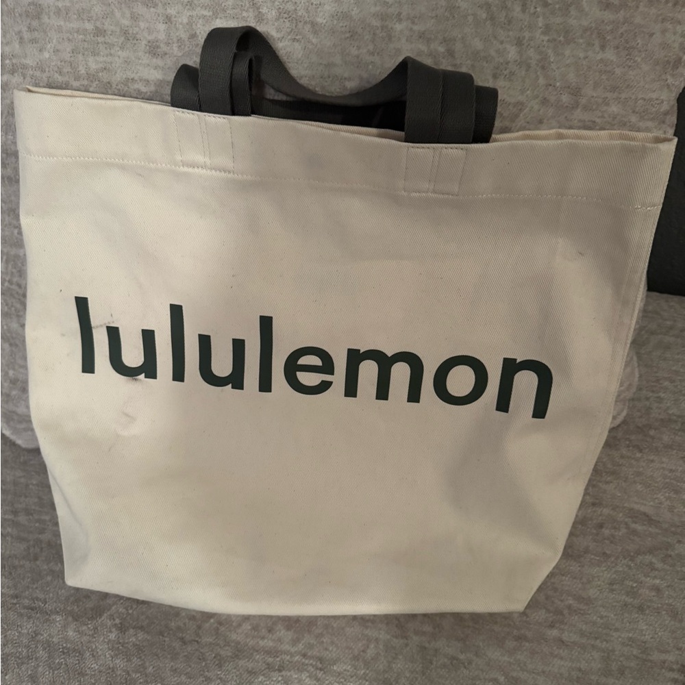 Lululemon Cream Tote Bag